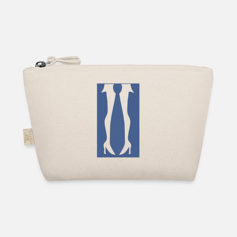 Legs with high heels or a tie in this fun optical Organic Pouch