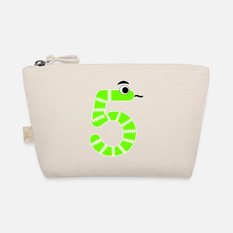 Number 5 Snake Kids Organic Pouch