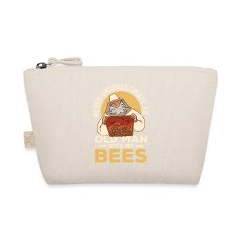 Never Underestimate An Old Man With His Bees Apiar - Bio-Täschchen - Natur - Vorne
