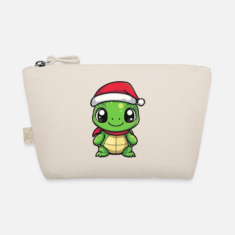 Turtle Christmas - Organic Pouch - nature