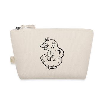 Strong Wolf - Organic Pouch - nature - Front