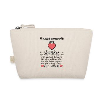 Rechtsanwalt Danke sagen zum Abschiedsgeschenk - Bio-Täschchen - Natur - Vorne