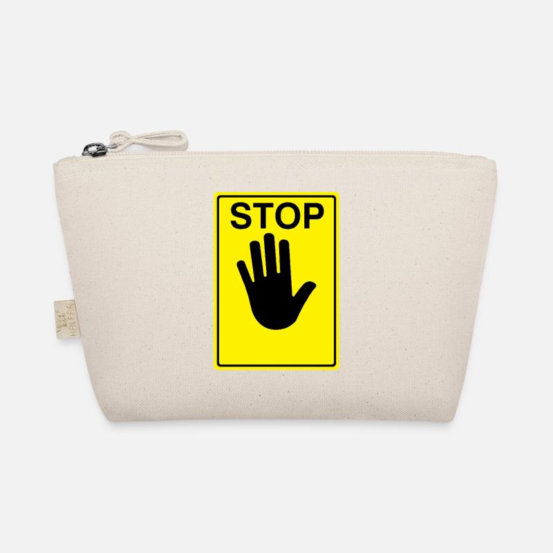 Stop Schild Logo - Bio-Täschchen - Natur