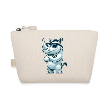 Rhino Comic Sunglasses - Organic Pouch - nature - Front