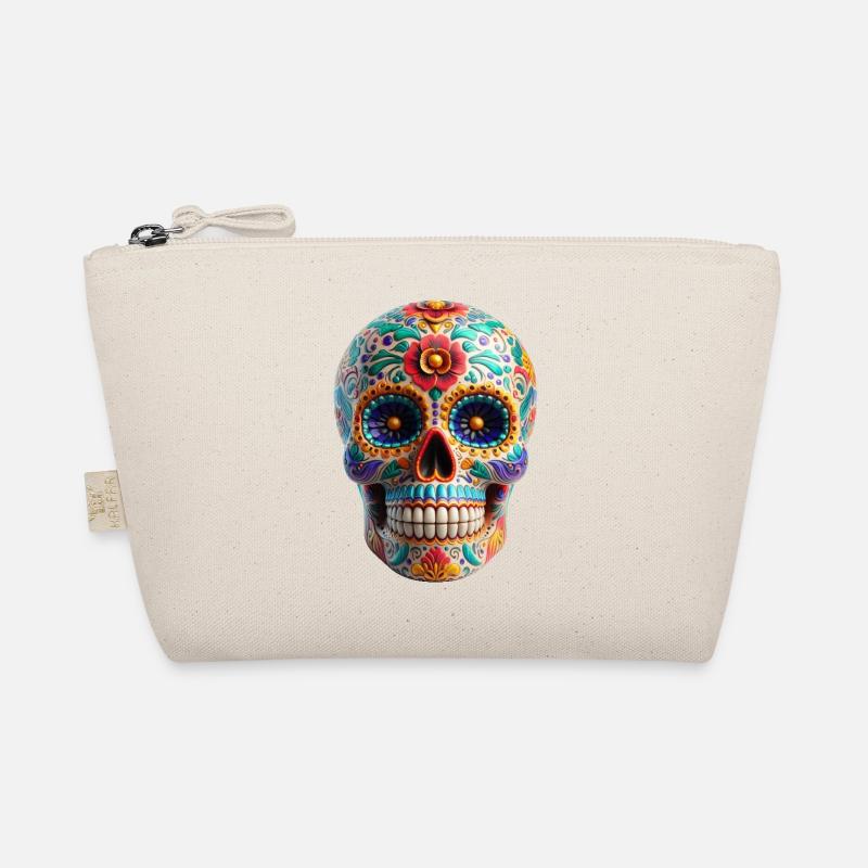 Sugar Skull Organic Pouch