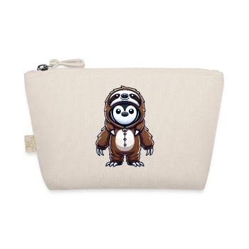 Mignon pingouin paresseux costume dessin animé - Trousse biologique - nature - Devant
