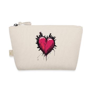 Heart for art lovers - Organic Pouch - nature - Front