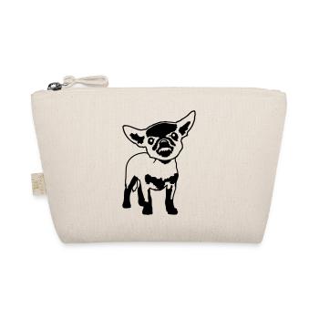 Chihuahua Little Dog Nasty Crunch Annoying Anger - Organic Pouch - nature - Front