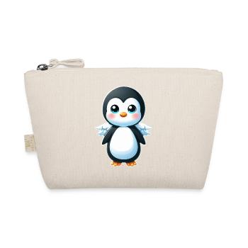Mignon pingouin ange dessin animé style Chibi - Trousse biologique - nature - Devant