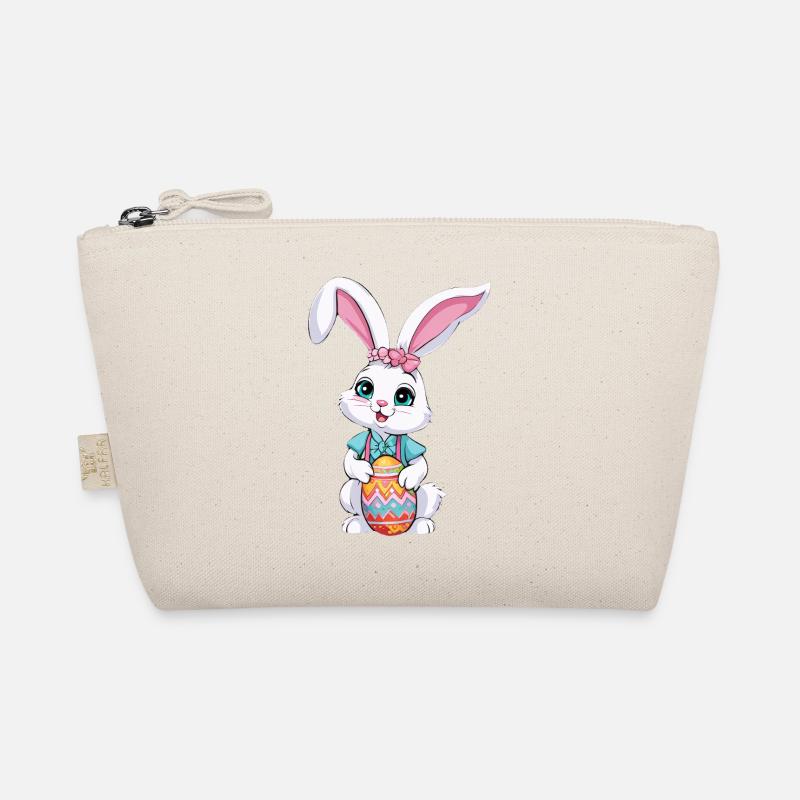 Easter bunny with Easter eggs Organic Pouch