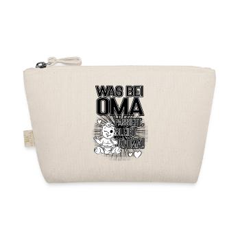 was bei oma passiert, oma ohne regeln, oma humor b - Bio-Täschchen - Natur - Vorne