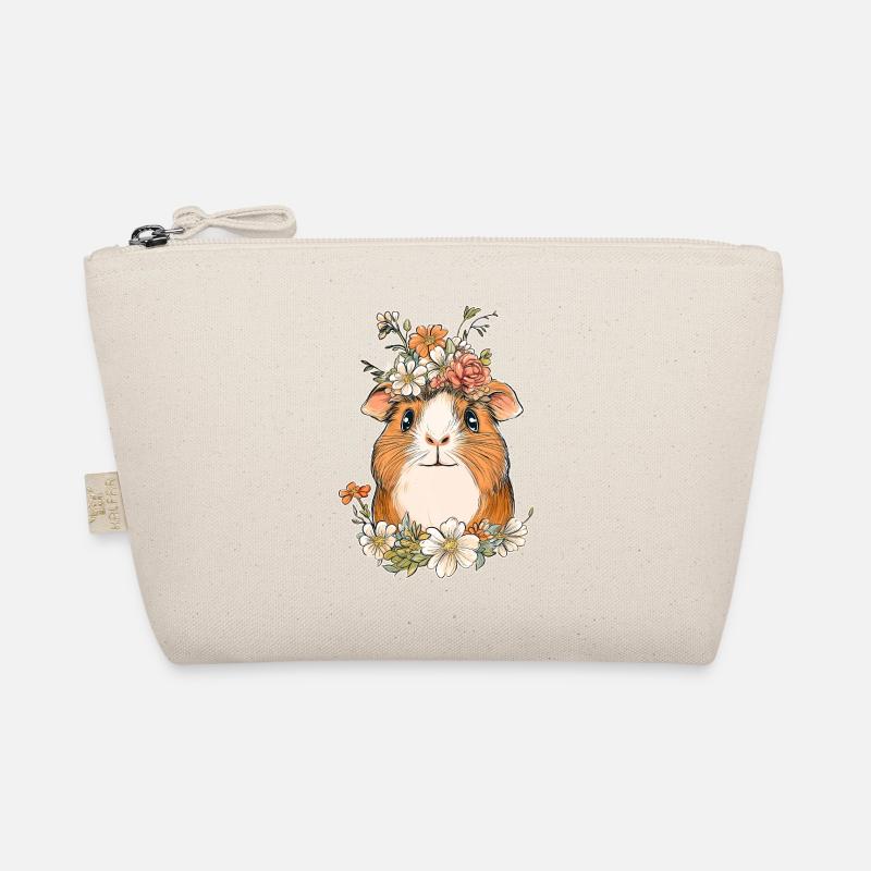 Cochon d’Inde avec des fleurs Trousse biologique