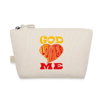 God Loves Me - Organic Pouch - nature - Front