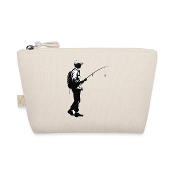 Angler - Funny Angler T-Shirt - Organic Pouch - nature - Front