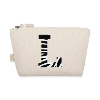 Letter l zebra - Organic Pouch - nature - Front