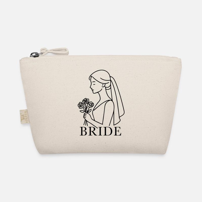 Illustration Bride - Organic Pouch - nature