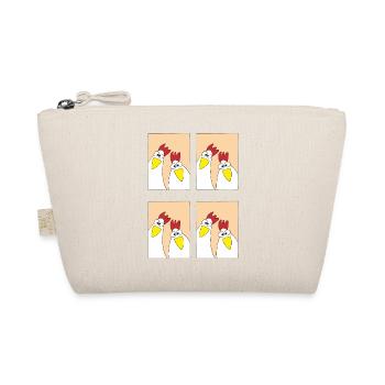 Funny Chickens Pictures - Organic Pouch - nature - Front