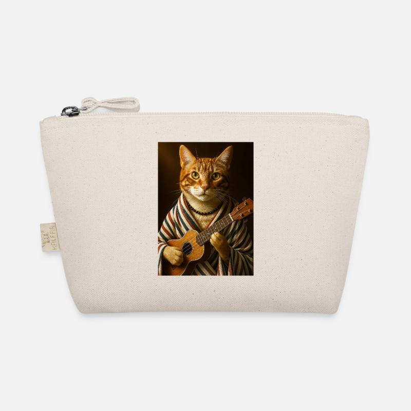 Chat au Ukulélé Trousse biologique