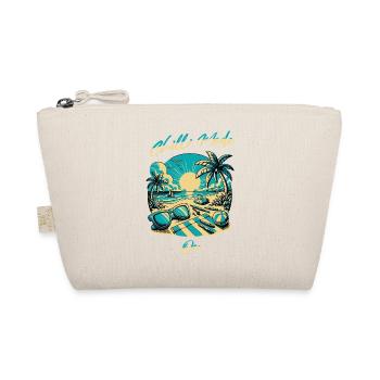 Beach Sun Chill Fashion Design - Organic Pouch - nature - Front