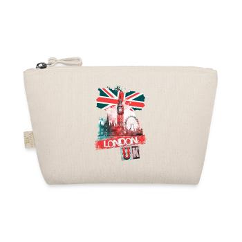 London England City Skyline Big Ben Colorful Splash - Organic Pouch - nature - Front