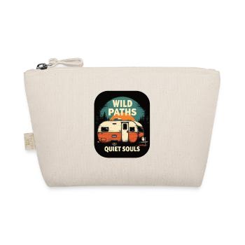 Camping live - Wild Paths Quiet Souls Camper Art - Organic Pouch - nature - Front