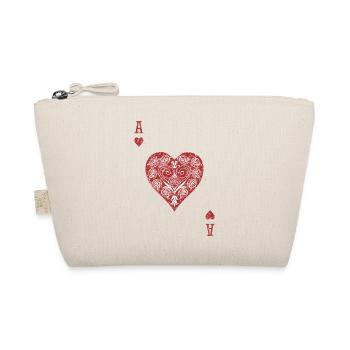 Ace of Hearts ❤️ - Organic Pouch - nature - Front