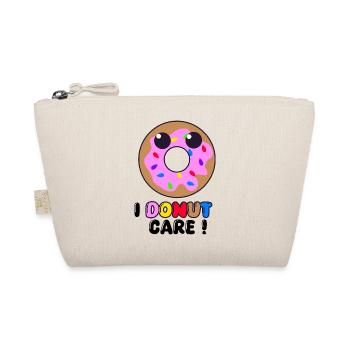 I Donut Care – Lustiges Donut-Gekritzel, süße Skizze - Bio-Täschchen - Natur - Vorne