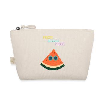Funny Melon - Fresh Summer Vibes - Gift Idea - Organic Pouch - nature - Front