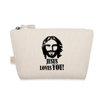 jesus loves you - Organic Pouch - nature - Front