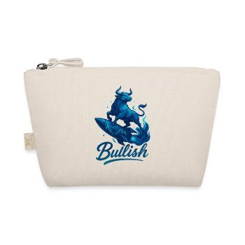 Stock Bull Bull Chart Profit Raktete Gift - Organic Pouch - nature - Front