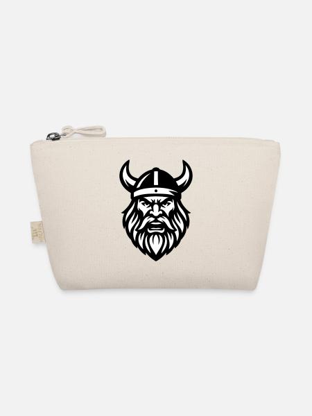 Viking Head - Organic Pouch - nature - Front