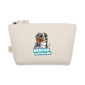 TEAM Australian Shepherd - Blau Merle Tricolor - Bio-Täschchen - Natur - Vorne