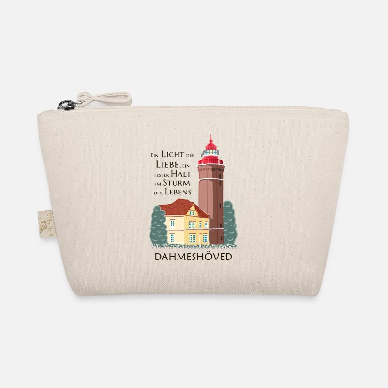 Dahme, hand drawing of old lighthouse, Dahmeshöved Organic Pouch