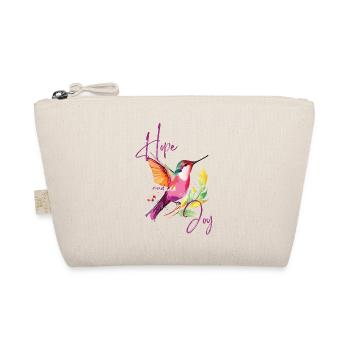 Colibri Coloré avec Motifs de Joie et Espoir - Trousse biologique - nature - Devant