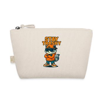Stay Trashy Raccoon - Bio-Täschchen - Natur - Vorne
