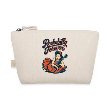Rockabilly Forever Guitare Electrique Femme Cadeau Années 50 - Trousse biologique - nature - Devant
