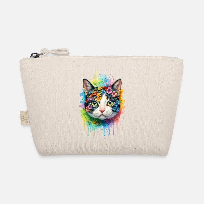 Bunte Katze Bio-Täschchen