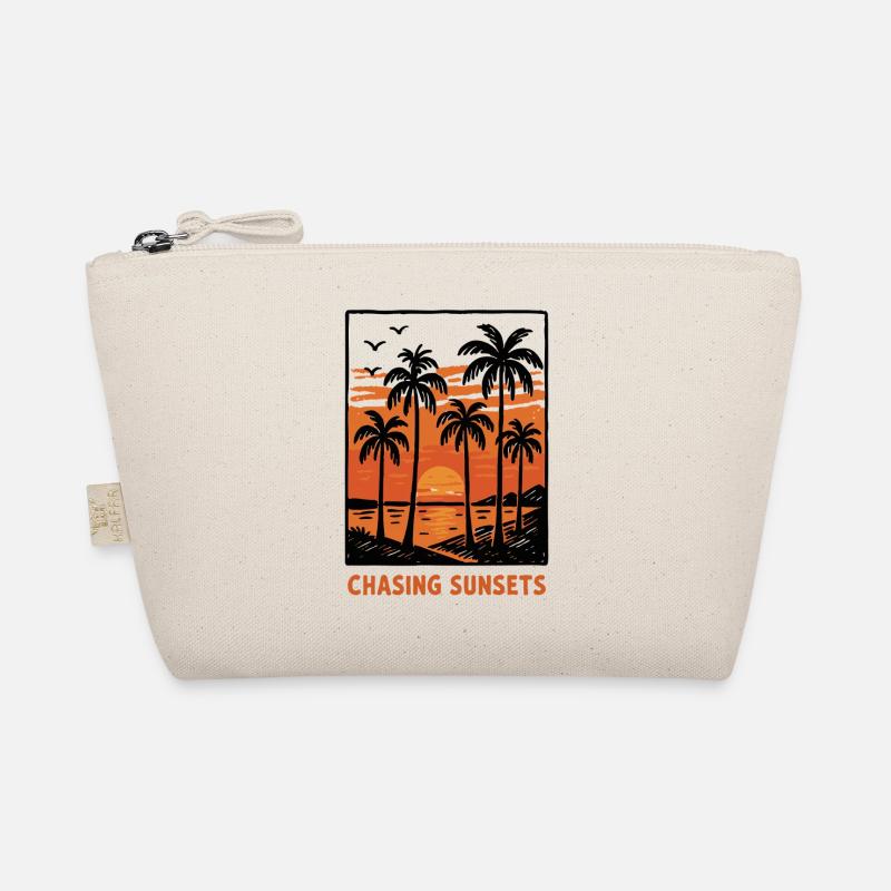 Chasing Sunset – Lifestyle Design Sonnenuntergang - Bio-Täschchen - Natur