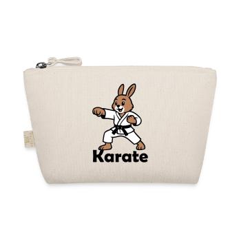 Karate Hase - Bio-Täschchen - Natur - Vorne