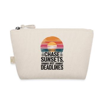 Adventure - Chase Sunsets not Deadlines - Organic Pouch - nature - Front