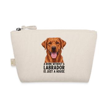 Labrador saying on funny pet design - Organic Pouch - nature - Front