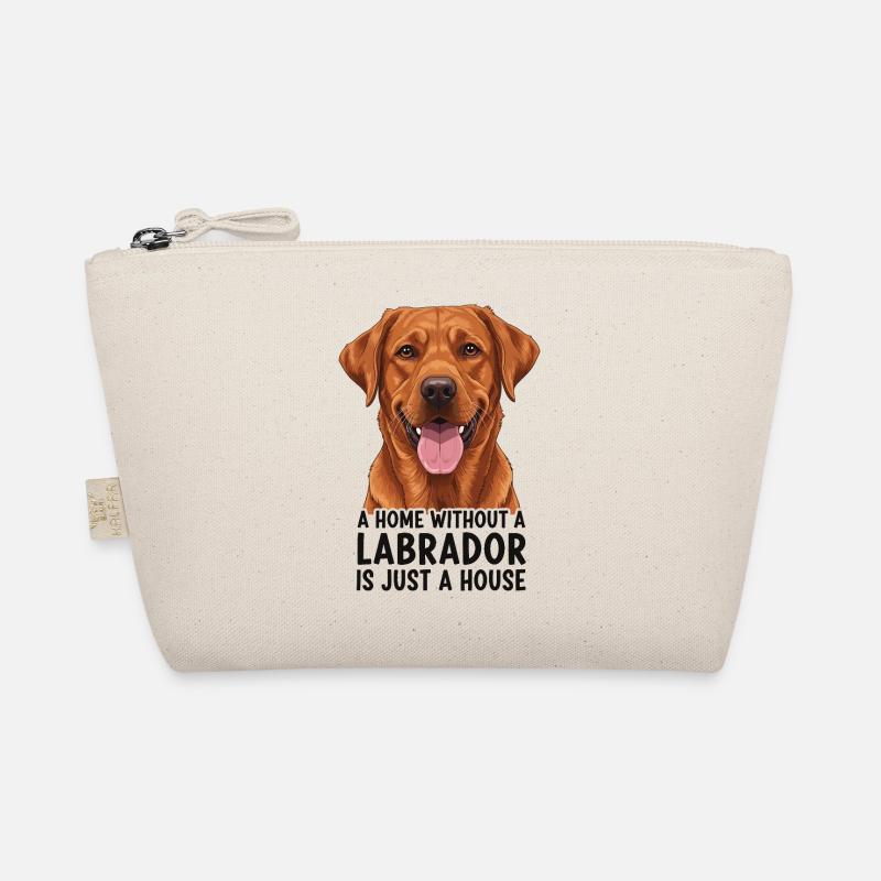 Labrador Spruch auf lustigem Haustierdesign - Bio-Täschchen - Natur