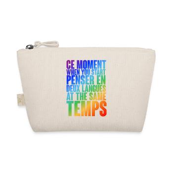 Motif de pensée multilingue en dégradé de couleurs - Trousse biologique - nature - Devant
