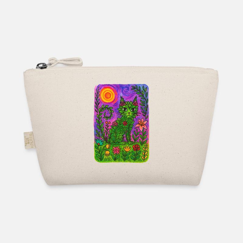 Fantaisie florale vibrante de chat Trousse biologique