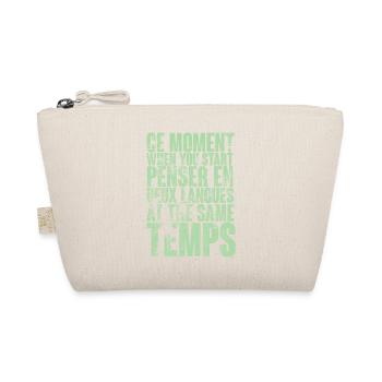 COOL SAYING FOR MULTILINGUALS, INTERNATIONAL - Organic Pouch - nature - Front