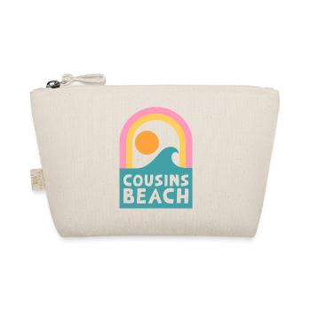 Cousins Beach – Retro Sunset Design - Organic Pouch - nature - Front