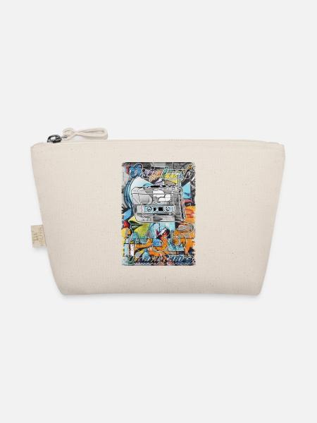 Retro Design mit Kassette Limited Edition 1985 - Bio-Täschchen - Natur