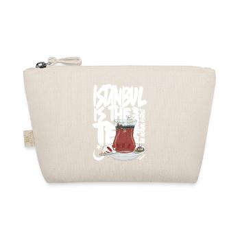 Turkish TeacupAnimated Vintage Scene - Organic Pouch - nature - Front