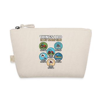 Humorous about the passion for tractors tractor - Organic Pouch - nature - Front