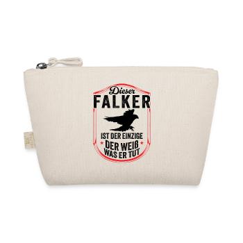 Falkner weiß es Beizjagd Falknerei - Bio-Täschchen - Natur - Vorne